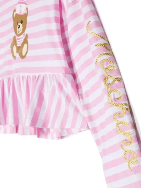 Top dziecięcy Moschino różowy