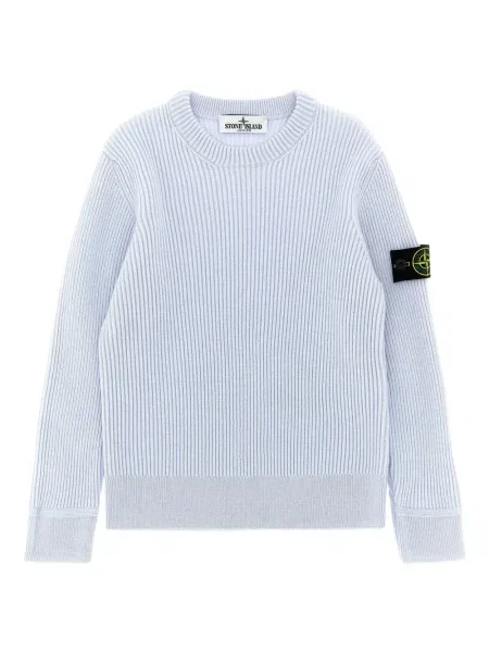 Sweter dziecięcy Stone Island biały