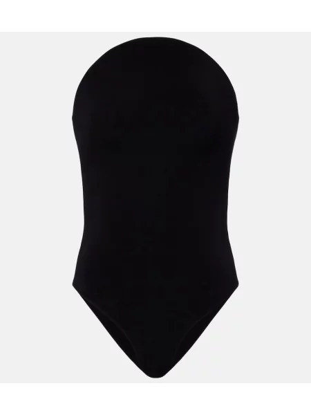 Body Alaïa z dżerseju czarny