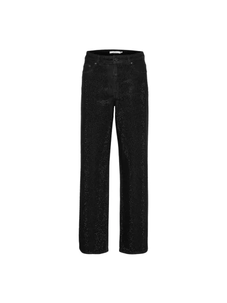 Proste jeansy Gestuz czarne