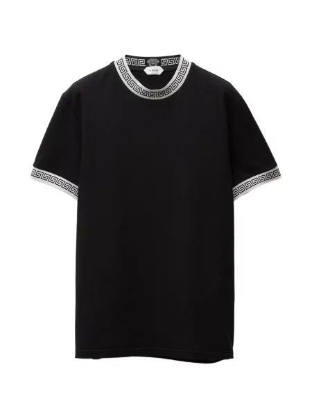 Tricou Versace din jerseu negru
