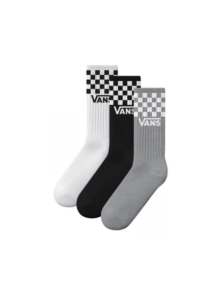 Kostkované klasické ponožky Vans bílé