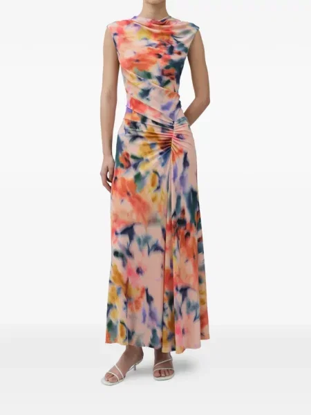 Rochie midi Simkhai drapată roz