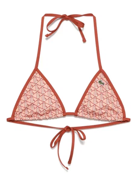 Bikini Lacoste cu imagine maro