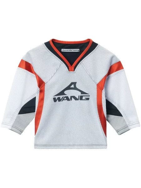 Tricou grafic Alexander Wang cu imagine alb