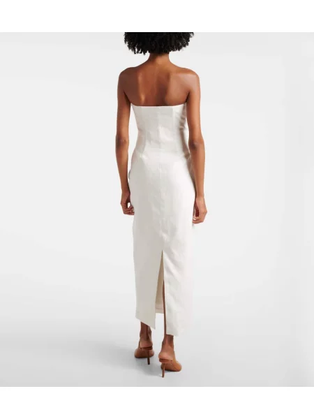 Rochie maxi Sir de in de costum alb