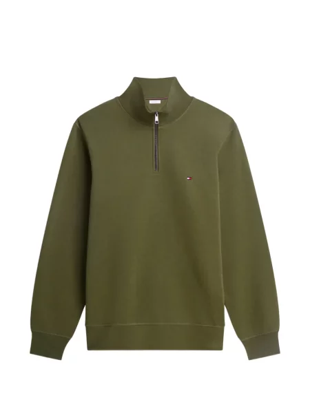 Pulover Tommy Hilfiger cu broderie verde