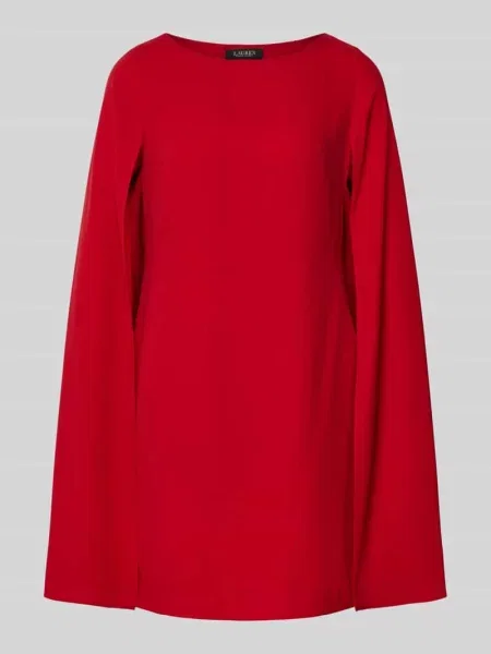 Sukienka koktajlowa z okrągłym dekoltem model ‘PETRA’ Lauren Ralph Lauren czerwona