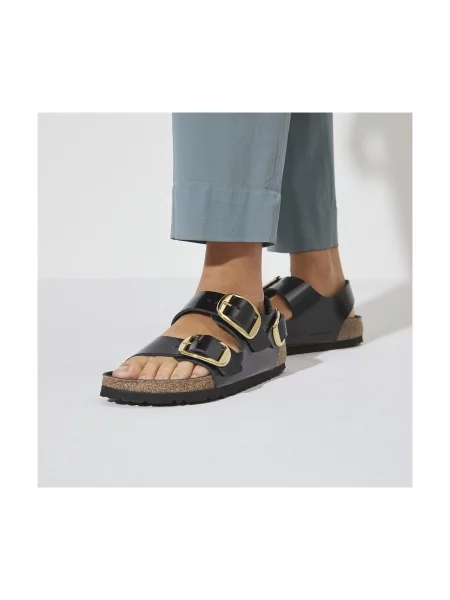 Pantofi Birkenstock cu cataramă negru
