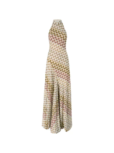 Rochie Missoni cu imprimeu geometric cu gât halter