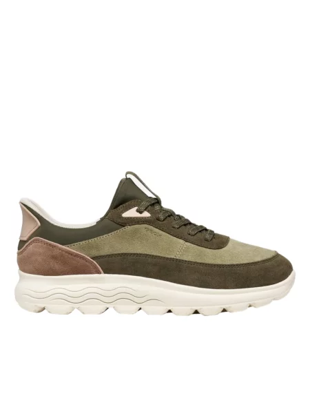 Sneakersy Geox skórzane zielone