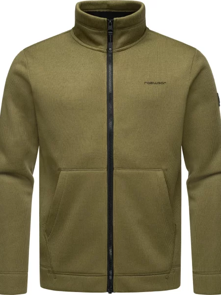 Ragwear Mikina Fabbian olivová černá