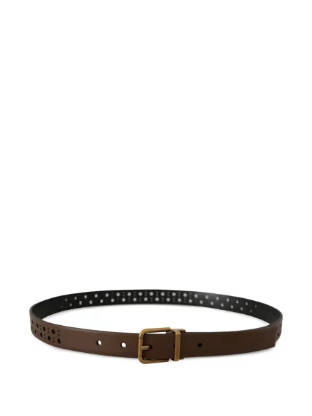 Cu centură curea Dolce & Gabbana din piele maro