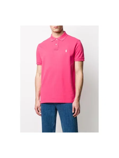 Koszulka polo Polo Ralph Lauren z krótkim rękawem z logo różowa