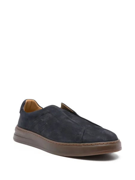 Велурени slip-on маратонки Henderson Baracco синьо