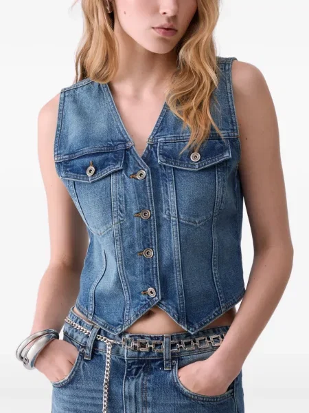 Vestă denim Liu Jo albastru