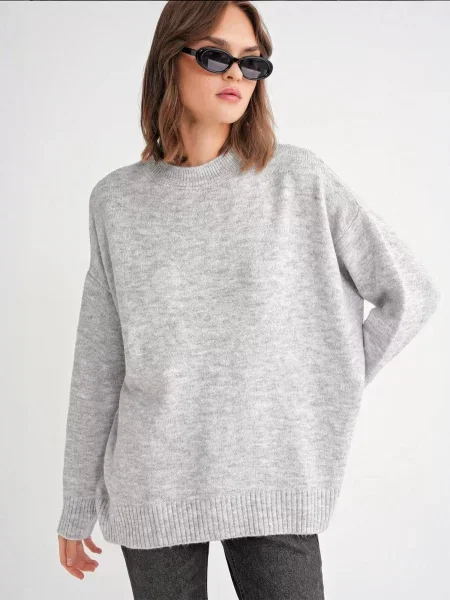 MixRay Svetr Pullover' šedá