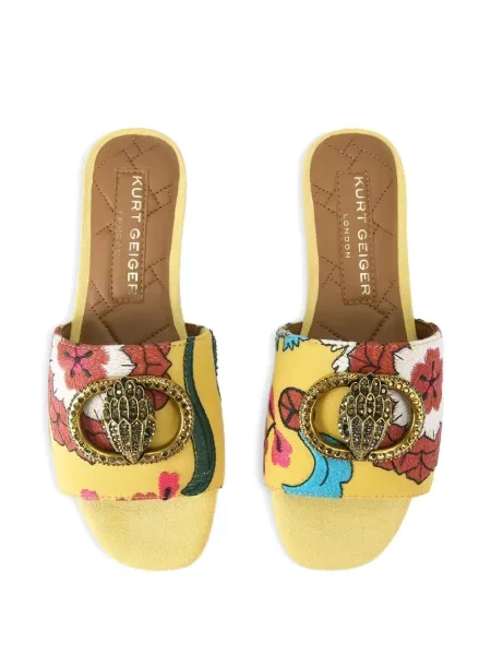 Gėlėtos sandalai Kurt Geiger London geltona