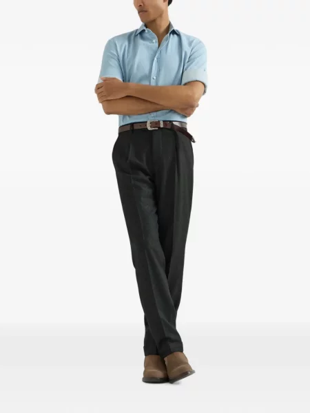 Pantaloni Brunello Cucinelli de lână gri