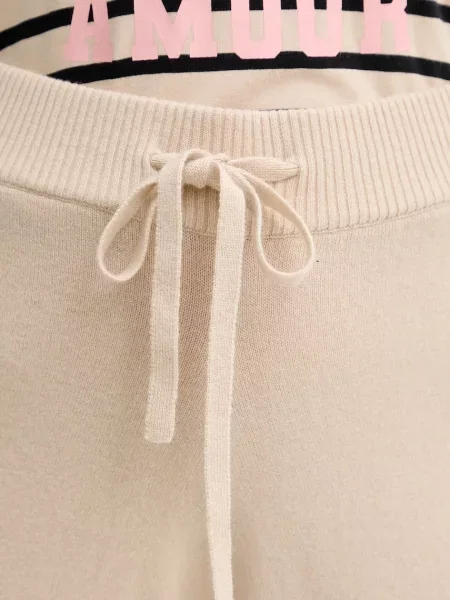 Шерстяные брюки Weekend Max Mara бежевые