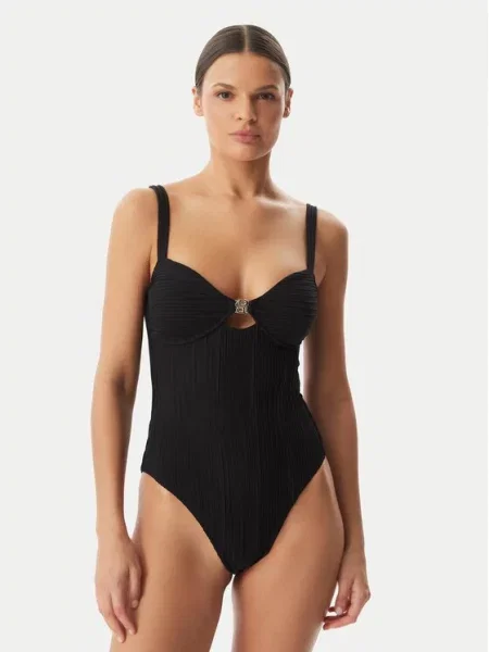 BOSS Costum de baie negru