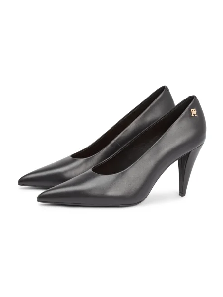 Pantofi pumps Tommy Hilfiger Th Smooth Leather Pump negru