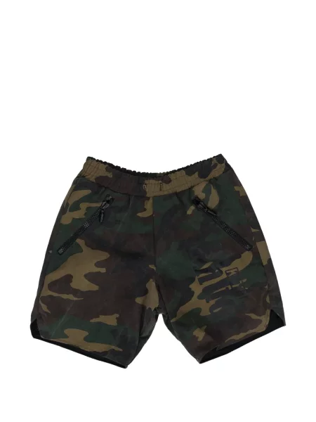 Slip de baie Rhude cu imagine cu model camuflaj verde
