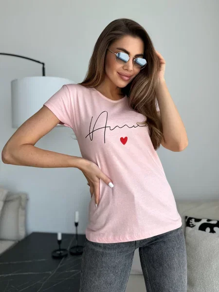 Футболка Issa Plus розовая