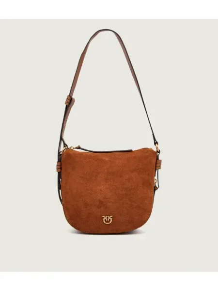 Táska PINKO Hobo Zip Around Mini Al PLTT barna