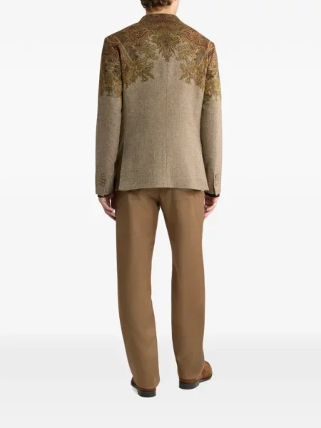 Geacă Etro de lână cu imagine cu model paisley