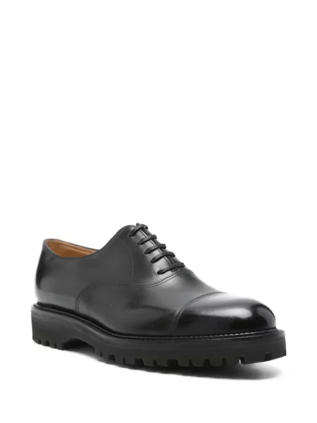 Șapcă John Lobb din piele negru