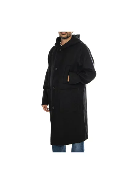 Parka Elvine wełniana czarna