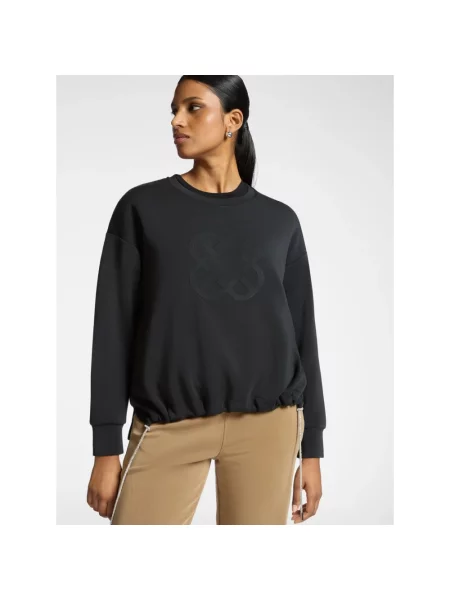 Bluza Elena Miro' z logo czarna