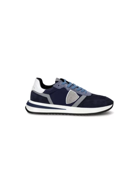 Buty do biegania Philippe Model zamszowe do biegania niebieskie