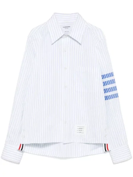 Pruhovaná košile Thom Browne bílá