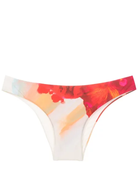 Bikini Lenny Niemeyer cu model floral cu imagine portocaliu