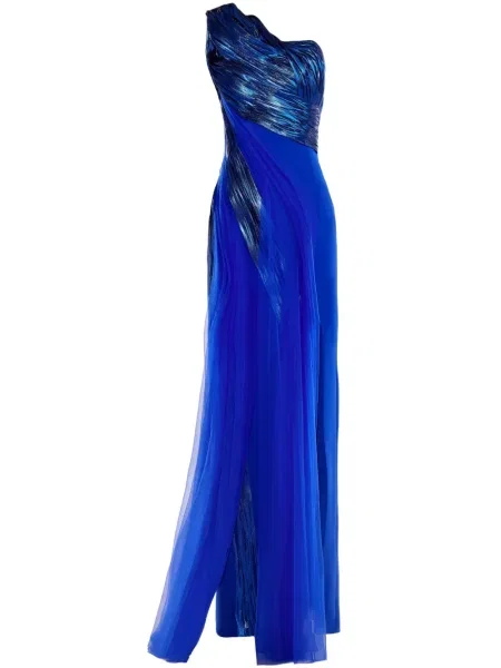 Rochie Gaby Charbachy din tul albastru