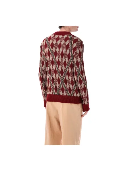 Sweter Dries Van Noten czerwony