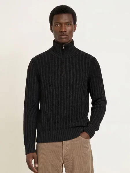 Belstaff Sweter Typu Troyer Lincoln grau