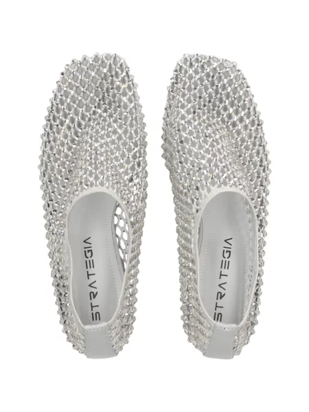 Pantofi cu toc Strategia Shoes argintiu