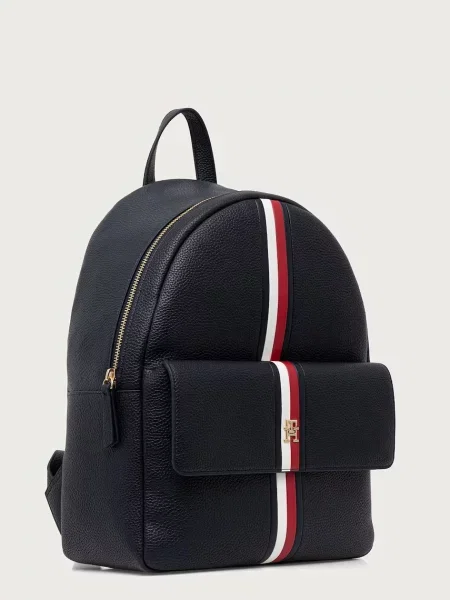 TOMMY HILFIGER Rucsac albastru marin / roșu alb