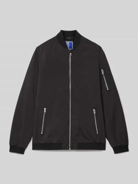 Bomberka z zapinanymi na błyskawiczny model ‘ERUSH’ Jack & Jones czarny