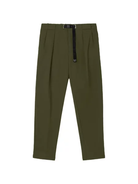 Cu centură pantaloni White Sand alb