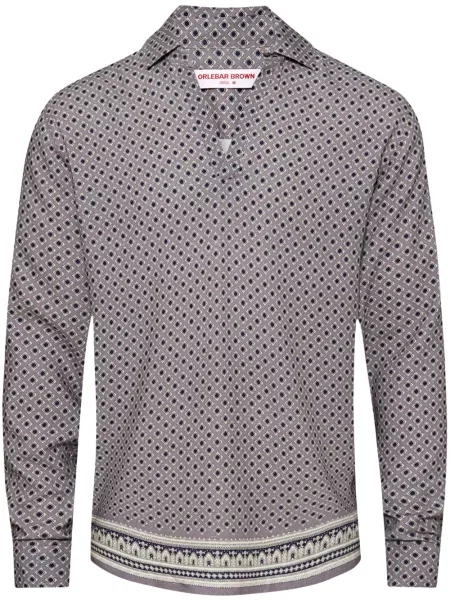 Риза Orlebar Brown синьо