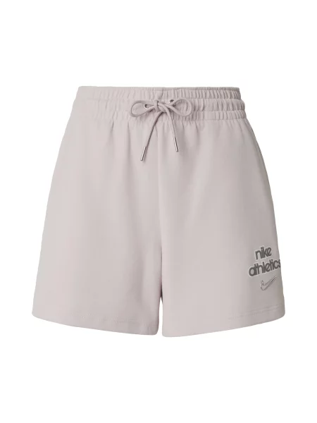 Nike Sportswear Pantaloni gri metalic / mov liliachiu alb