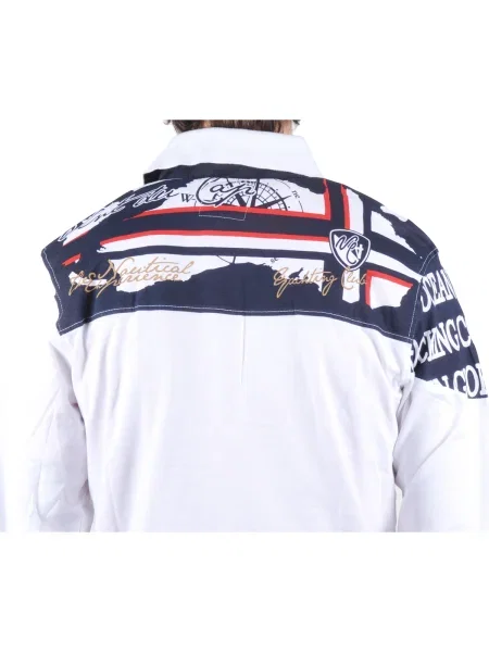 Tricou polo copii Vent Du Cap alb