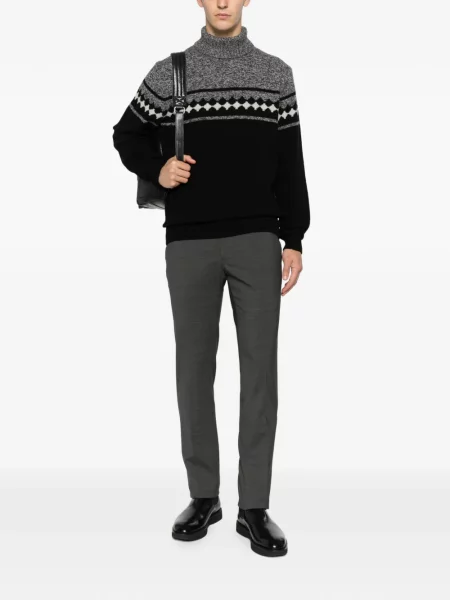 Pantaloni Jacob Cohën de lână gri