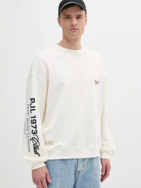 Суитчър Pepe Jeans с апликация бежово