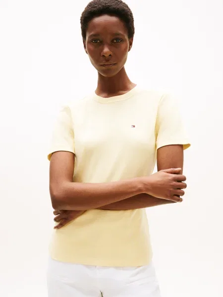 TOMMY HILFIGER Tricou deschis galben