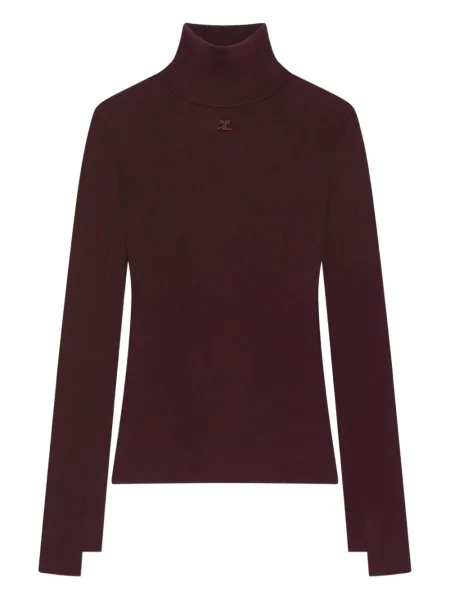 Pulover Courreges lung roșu